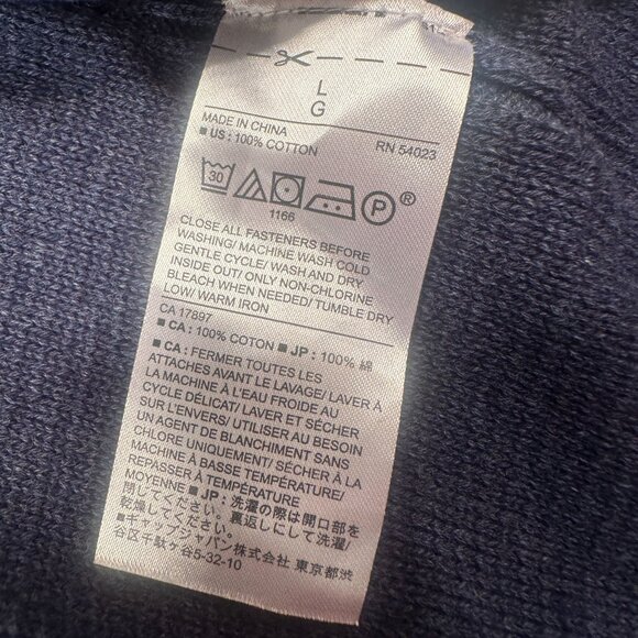 Banana Republic Cardigan Mens Shawl Collar Sweater Button Up Cotton Jacket - Picture 8 of 16